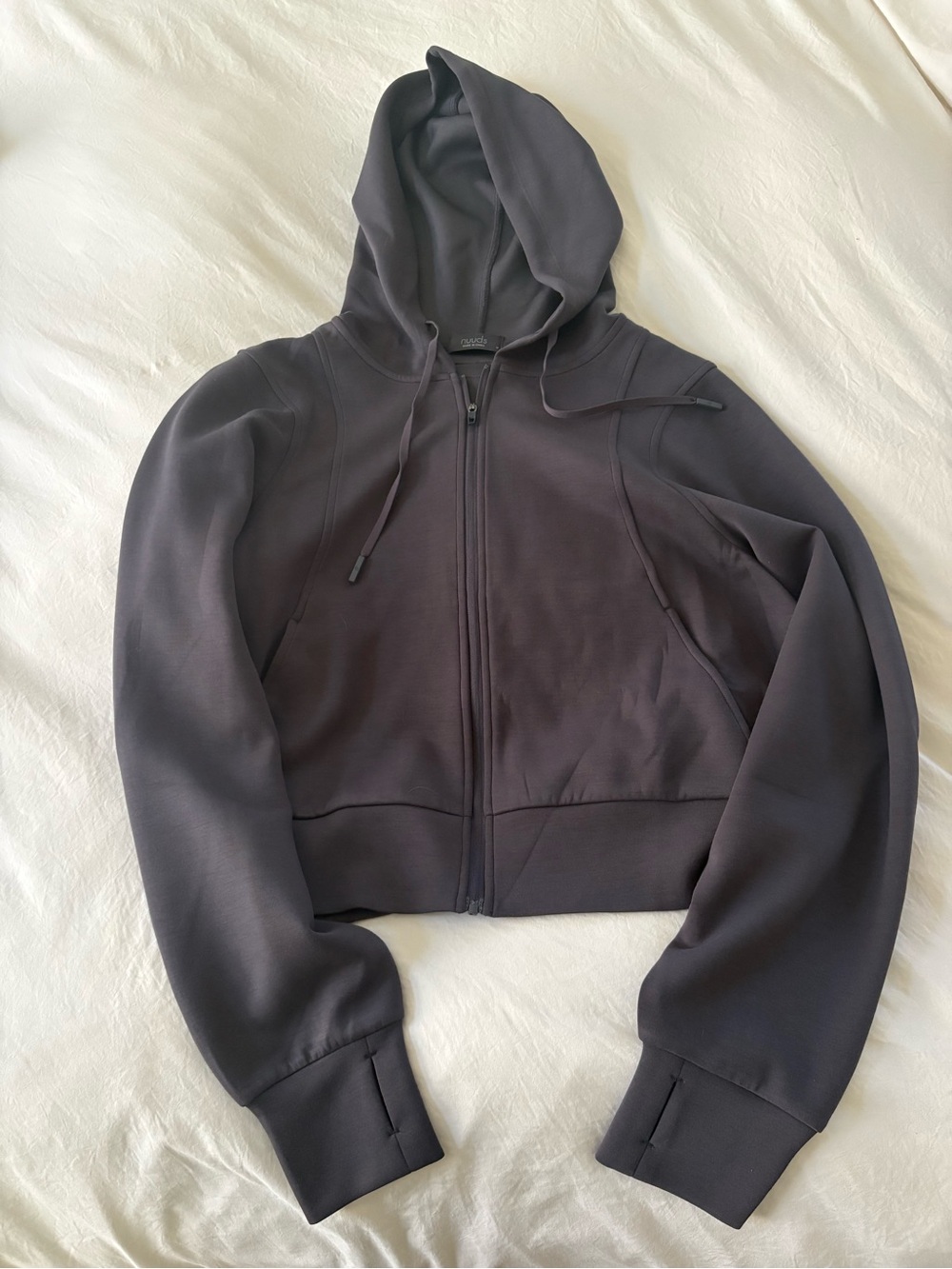 NUUDS Graphite Soft Motion Zip Hoodie